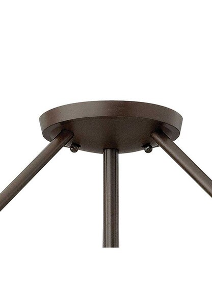 Alternate View 4 of Hathaway 3 Light Semi-Flush Ceiling Light