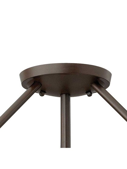 Alternate View 6 of Hathaway 3 Light Semi-Flush Ceiling Light