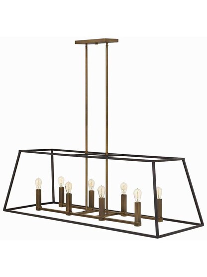 Fulton 8-Light Island Pendant in Bronze.