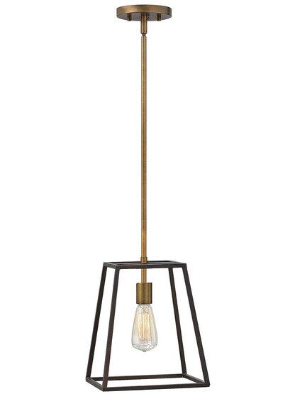 Fulton Small Pendant in Bronze.