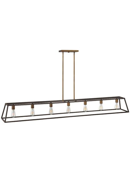 Fulton 7-Light Island Pendant in Bronze.