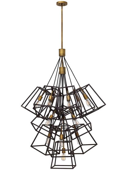 Fulton 13-Light Chandelier in Bronze.