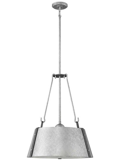 Cartwright 19 1/2 inch Pendant Light in Galvanized.