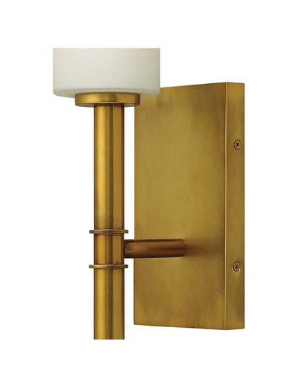 Alternate View 2 of Margeaux Single Sconce With Etched Opal Glass Shade