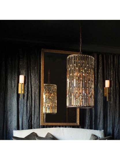 Alternate View 3 of Margeaux Single Sconce With Etched Opal Glass Shade