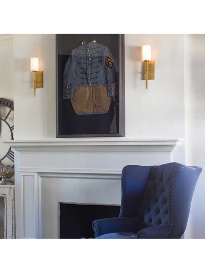 Alternate View 5 of Margeaux Single Sconce With Etched Opal Glass Shade