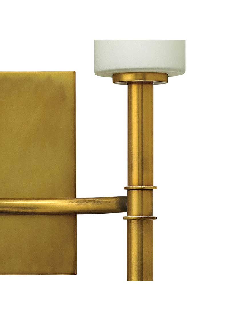 Alternate View 2 of Margeaux Double Sconce With Etched Opal Glass Shades