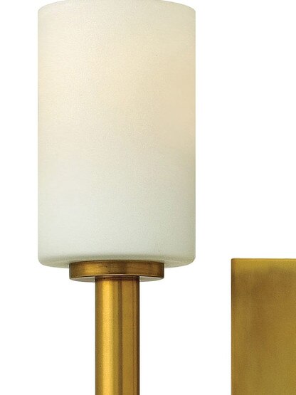 Margeaux Double Sconce with Etched-Opal Glass Shade