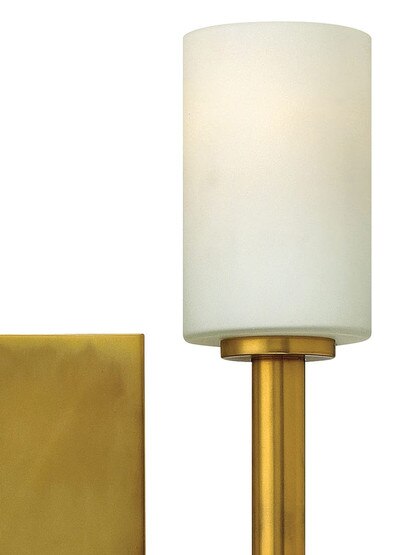 Margeaux Double Sconce with Etched-Opal Glass Shade