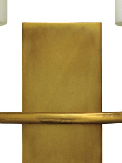 Margeaux Double Sconce with Etched-Opal Glass Shade