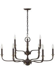 Rutherford Two Tier 9-Light Chandelier