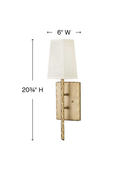 Alternate View of Tress 1-Light Sconce.