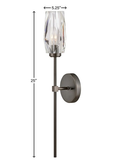 Ana 1 Light Tall Wall Sconce