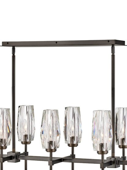 Ana 8 Light Linear Kitchen Island Chandelier