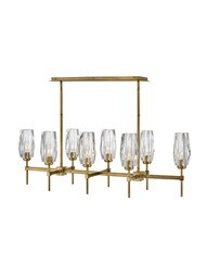 Ana 8 Light Linear Kitchen Island Chandelier