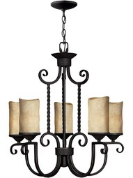 Casa 5 Light Chandelier in Olde Black