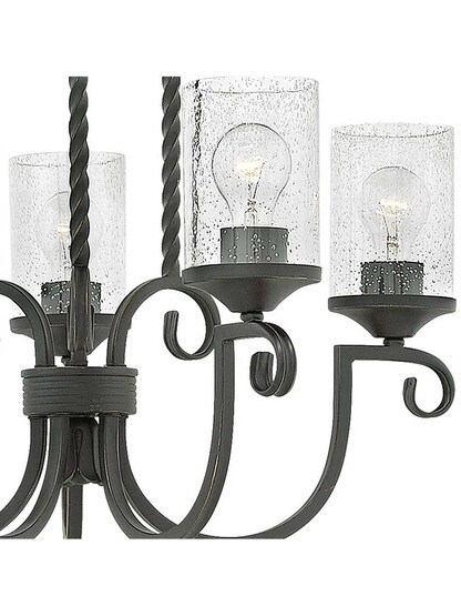 Alternate View 2 of Casa 5 Light Chandelier in Olde Black.