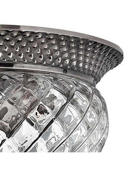 Alternate View 5 of Pineapple Flush Mounted Ceiling Light With Clear Optic Glass