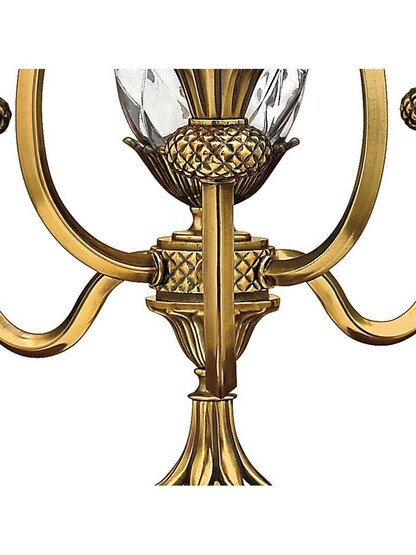 Alternate View 2 of Pineapple Mini Chandelier With 3 Candle Lights.