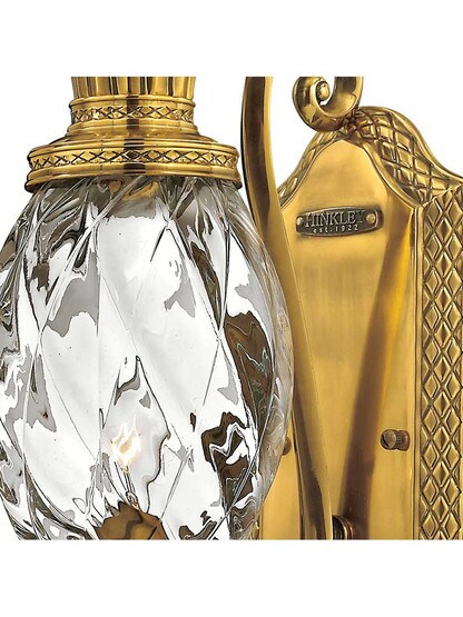 Alternate View of Pineapple Wall Sconce With Clear Optic Glass.