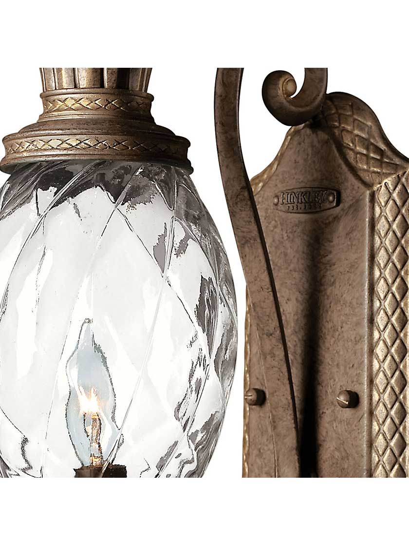 Alternate View 3 of Pineapple Wall Sconce With Clear Optic Glass.