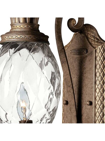 Alternate View 3 of Pineapple Wall Sconce With Clear Optic Glass.