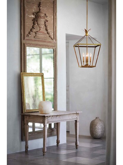 Palma 4 Light Medium Pendant in Heritage Brass