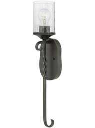 Casa Large 1-Light Sconce With Seedy Glass