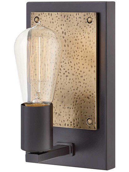 Everett 1-Light Sconce in Bronze.