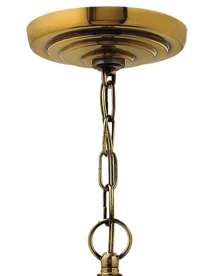 Cambridge 5 Light Chandelier in Solid Brass