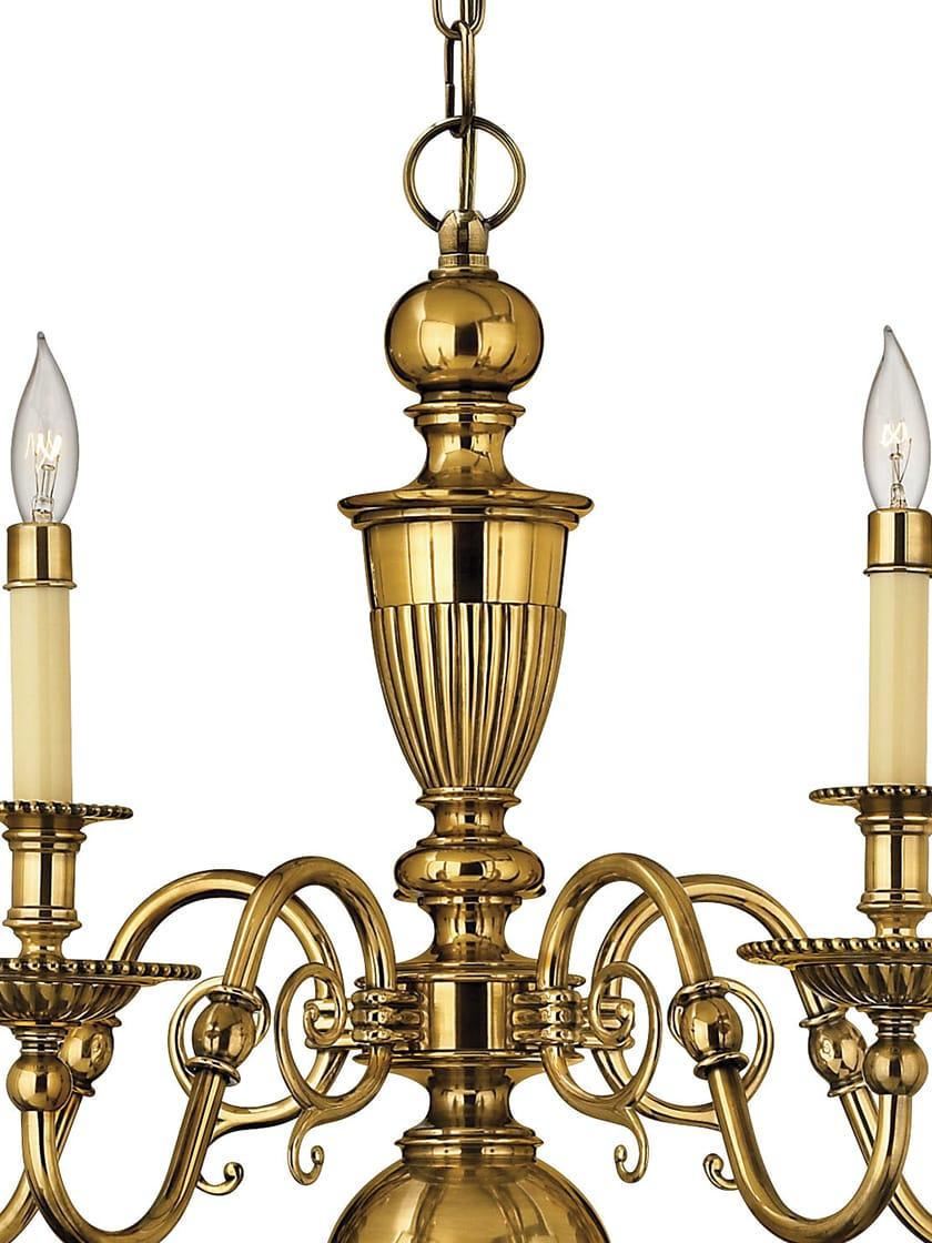 Cambridge 5 Light Chandelier in Solid Brass | House of