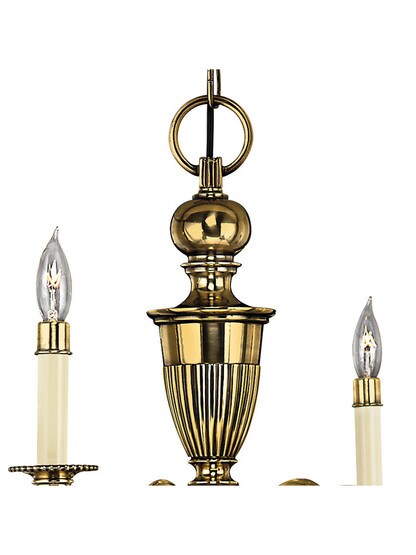 Cambridge 6 Light Chandelier in Solid Brass
