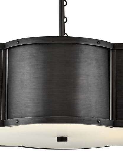 Chance 3 Light Small Drum Chandelier