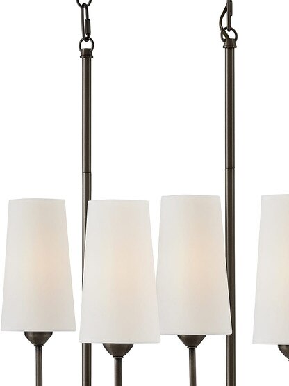 Lewis 10 Light Linear Kitchen Island Chandelier