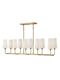 Lewis 10 Light Linear Kitchen Island Chandelier