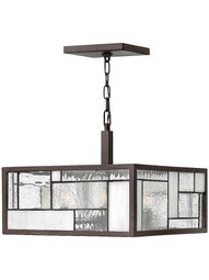 Mondrian 4 Light Chandelier - Pendant In Buckeye Bronze