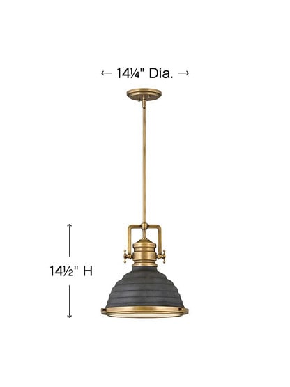 Alternate View of Keating 1-Light Pendant.