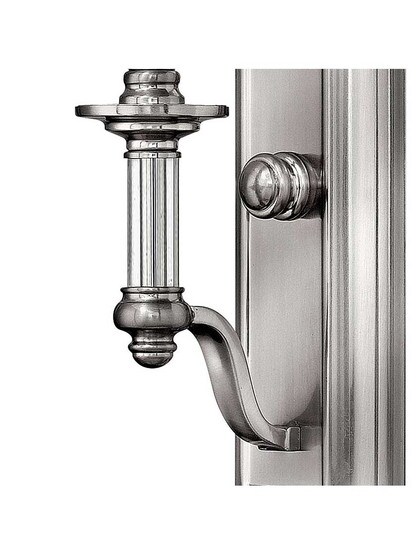 Alternate View of Sussex Single Sconce with Fabric Cylinder Shade.