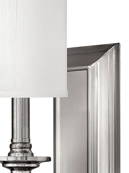 Sussex Single Sconce with Fabric Cylinder Shade