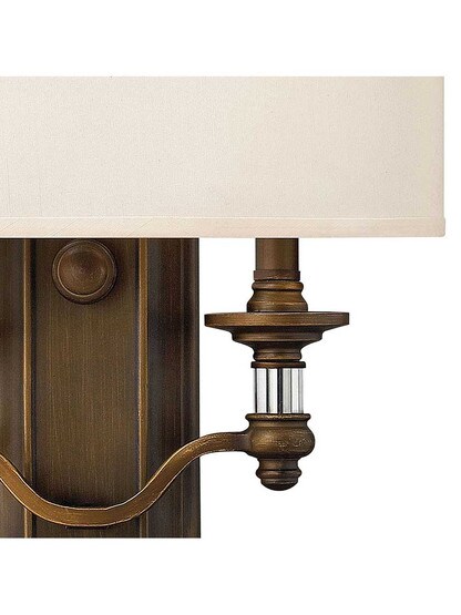 Alternate View 2 of Sussex Double Sconce With Fabric Drum Shade.