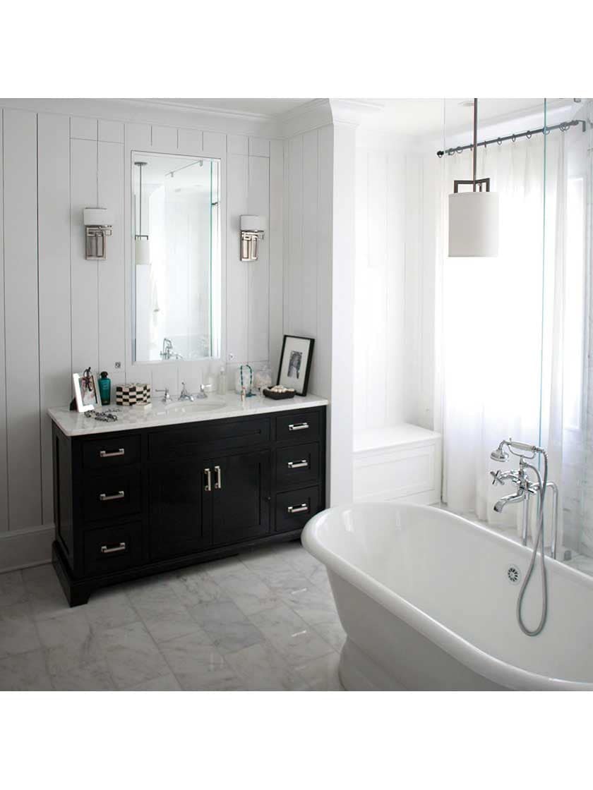 Alternate View 2 of Lanza Single Sconce With Etched Opal Glass Shade