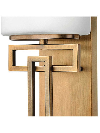 Alternate View 3 of Lanza Single Sconce With Etched Opal Glass Shade