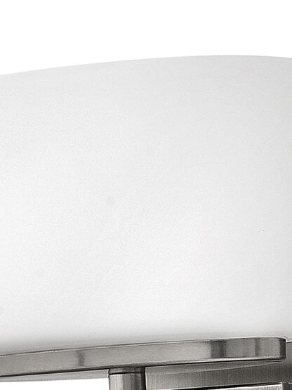 Lanza 1-Light Wall Sconce with Etched Opal-Glass Shade