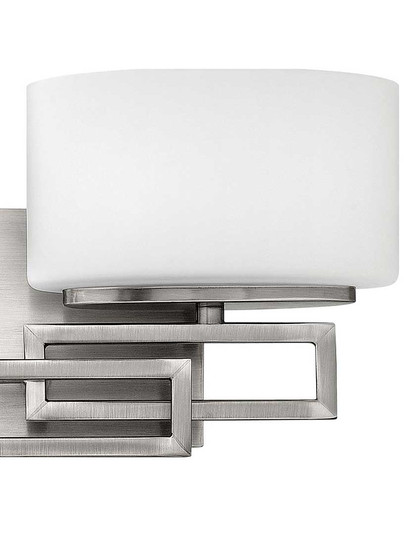 Alternate View of Lanza 2 Light Bath Sconce with Etched Opal Glass Shades