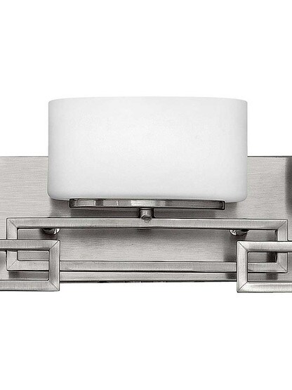 Alternate View of Lanza 5 Light Bath Sconce with Etched Opal Glass Shades