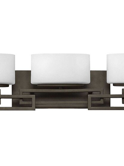 Alternate View 3 of Lanza 5 Light Bath Sconce with Etched Opal Glass Shades