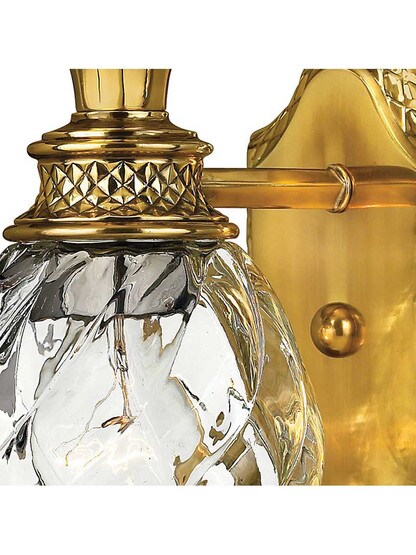 Alternate View of Pineapple Single Bath Sconce With Clear Optic Glass
