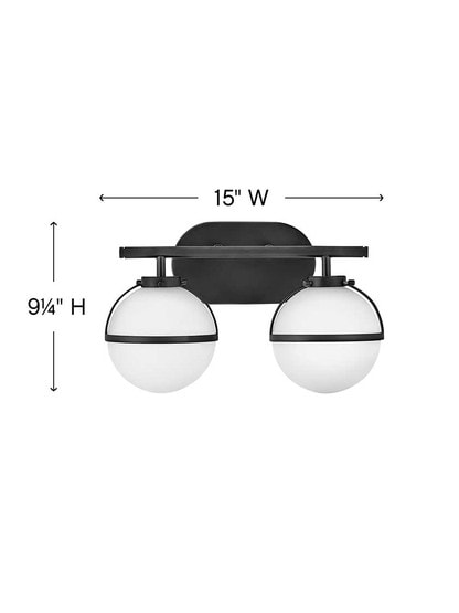 Alternate View of Hollis 2-Light Bath.