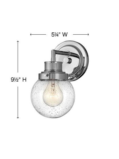 Alternate View of Poppy 1-Light Bath Sconce.