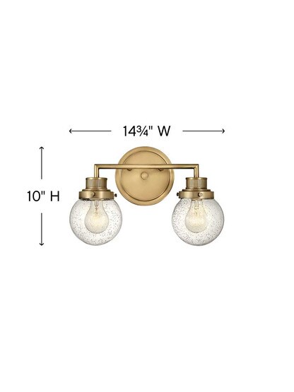 Alternate View of Poppy 2-Light Bath Sconce.